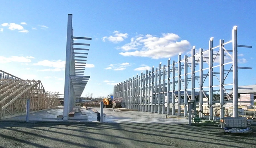 Cantilever roof system